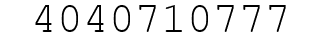 Number 4040710777.