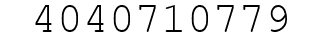 Number 4040710779.