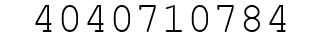 Number 4040710784.
