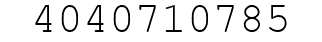 Number 4040710785.