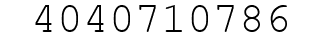 Number 4040710786.