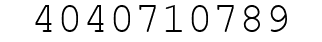 Number 4040710789.
