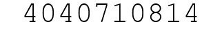 Number 4040710814.