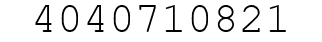 Number 4040710821.