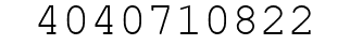 Number 4040710822.