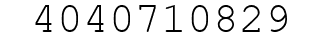 Number 4040710829.