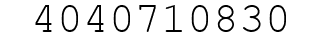 Number 4040710830.