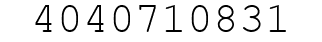 Number 4040710831.