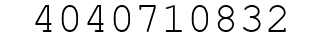 Number 4040710832.