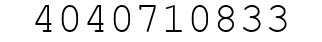 Number 4040710833.