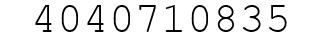 Number 4040710835.