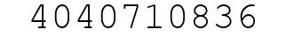 Number 4040710836.