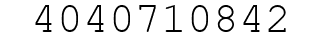 Number 4040710842.