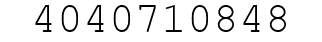 Number 4040710848.