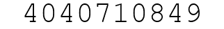 Number 4040710849.