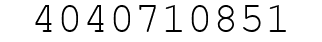 Number 4040710851.