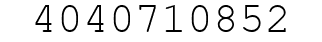 Number 4040710852.