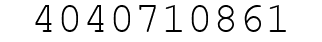 Number 4040710861.