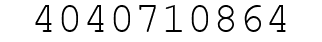Number 4040710864.