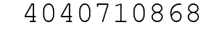 Number 4040710868.
