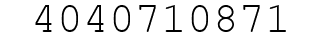 Number 4040710871.