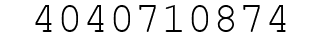 Number 4040710874.