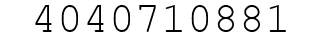 Number 4040710881.