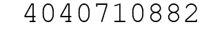 Number 4040710882.