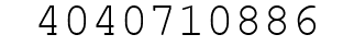 Number 4040710886.