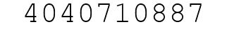 Number 4040710887.