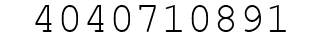 Number 4040710891.