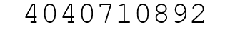 Number 4040710892.