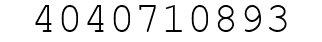 Number 4040710893.