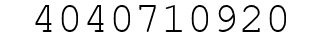 Number 4040710920.