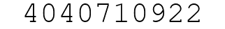 Number 4040710922.