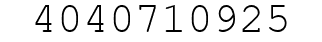 Number 4040710925.
