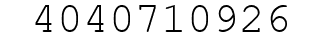 Number 4040710926.