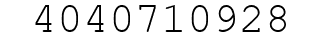 Number 4040710928.