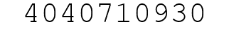 Number 4040710930.
