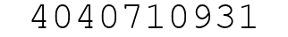 Number 4040710931.