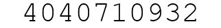 Number 4040710932.