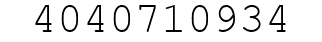 Number 4040710934.