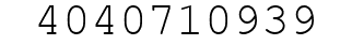 Number 4040710939.