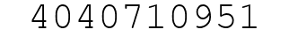 Number 4040710951.