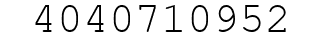 Number 4040710952.