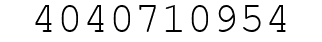 Number 4040710954.