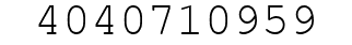 Number 4040710959.