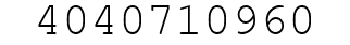 Number 4040710960.