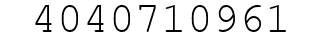 Number 4040710961.