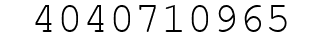 Number 4040710965.
